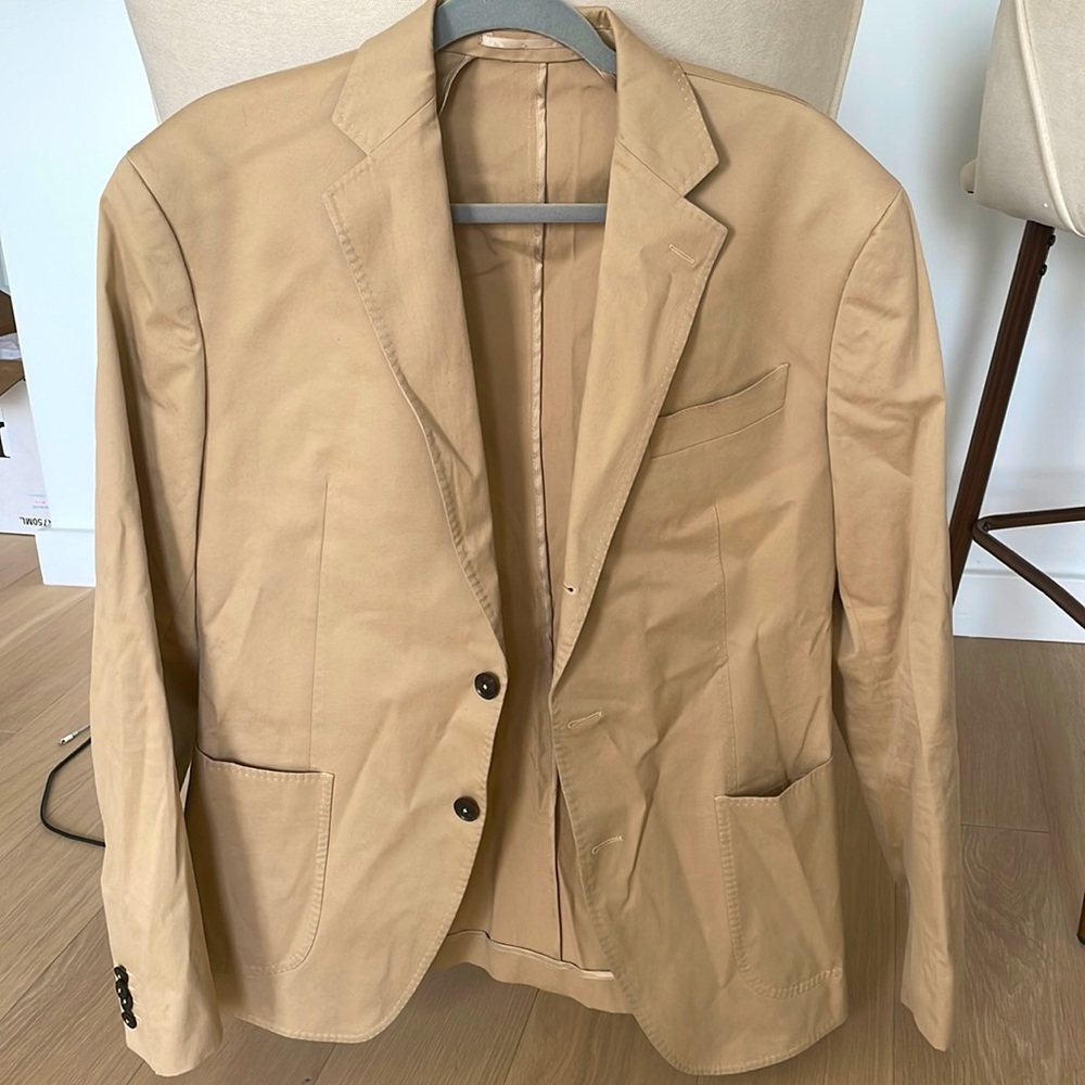 Custom made premium Italian cotton blazer